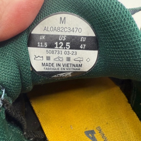 Altra Outroad 2 Trail Running Shoes‎ Green Yellow Men Size 12.5 main image 8